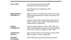 Sample Resume for English Teachers without Experience Sample Resume for Fresh Graduate without Work Experience