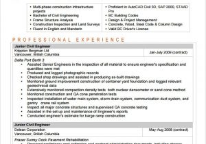 Sample Resume for Entry Level Civil Engineer 7 Sample Civil Engineer Resume Templates – Free Samples