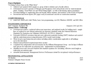 Sample Resume for Entry Level Civil Engineer 免费 Resume for Entry Level Civil Engineering