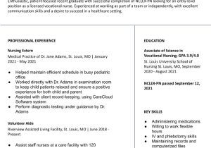 Sample Resume for Entry Level Licensed Practical Nurse Licensed Vocational Nurse (lvn) Resume Examples Of 2022 …