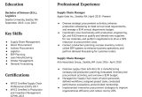 Sample Resume for Entry Level Logistics Coordinator Supply Chain Manager Resume Examples In 2022 – Resumebuilder.com