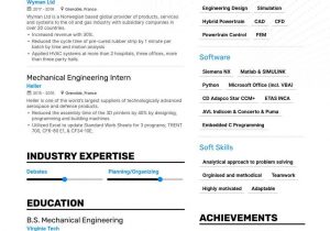 Sample Resume for Entry Level Mechanical Engineer top Entry Level Mechanical Engineer Resume Examples