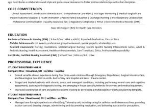 Sample Resume for Entry Level Nurses New Grad Nursing Resume Sample Monster.com