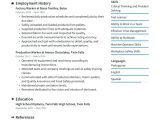 Sample Resume for Entry Level Production Worker Factory Worker Resume Examples & Writing Tips 2022 (free Guide)