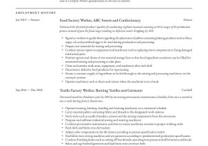 Sample Resume for Entry Level Production Worker Factory Worker Resume Template Resume Examples, Civil Engineer …