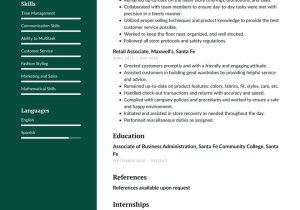 Sample Resume for Entry Level Retail Position Retail Resume Examples & Writing Tips 2022 (free Guide) Â· Resume.io