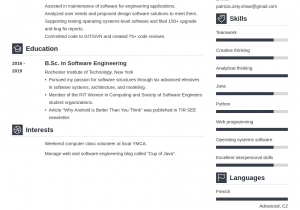 Sample Resume for Entry Level software Engineers Entry Level software Engineer Resume Sample & Guide
