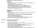 Sample Resume for Environmental Health and Safety Environment Health & Safety Resume Samples