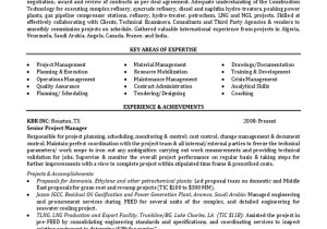 Sample Resume for Epc Project Manager Senior Epc Project Manager In Houston Tx Resume Dilip Deka Pdf …