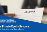 Sample Resume for Equity Dealer India Private Equity Resume Guide W/ Free Resume Templates (.docx)