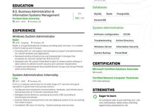 Sample Resume for Eta In Canada System Administrator Resume: 4 Sys Admin Resume Examples & Guide …