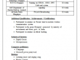 Sample Resume for Ethical Hacker Fresher B Tech Resume format for Freshers