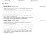 Sample Resume for Executive assistant to Cfo Executive assistant Resume Samples All Experience Levels …