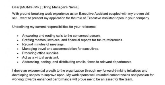 Sample Resume for Executive assistant with Employment Gap Executive assistant Cover Letter Examples – Qwikresume