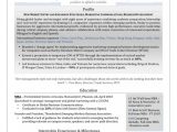 Sample Resume for Executive Mba Application Resume format Resume for Mba