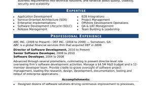 Sample Resume for Experienced Application Developer Sample Resume for An Experienced It Developer Monster.com