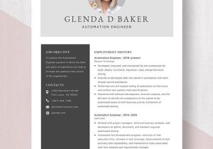 Sample Resume for Experienced Automation Engineer Automation Engineer Resume Templates – Design, Free, Download …
