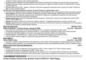 Sample Resume for Experienced Candidates Free Download Cv Resume Experience Candidate Implementation