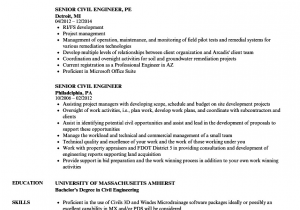 Sample Resume for Experienced Civil Engineer In India Senior Civil Engineer Resume Sample Pdf Best Resume Examples