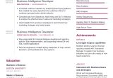 Sample Resume for Experienced Cognos Report Developer Business Intelligence Developer Resume with Content Sample Craftmycv