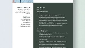 Sample Resume for Experienced Cognos Report Developer Free Free Cognos Report Developer Resume Template – Word, Apple …