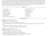Sample Resume for Experienced Copy Editor Copy Editor Resumes