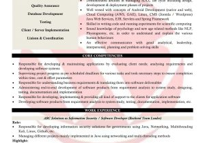 Sample Resume for Experienced Core Java Developer Java Developer Sample Resumes, Download Resume format Templates!