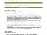 Sample Resume for Experienced Desktop Support Engineer Support Engineer Resume Samples