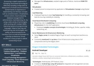 Sample Resume for Experienced Devops Engineer Devops Engineer Resume Sample by Hiration