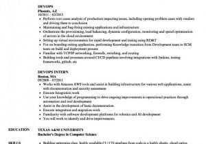 Sample Resume for Experienced Devops Engineer Pdf Sample Resume for Experienced Devops Engineer