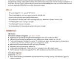 Sample Resume for Experienced Embedded Engineer Embedded software Engineer Resume Sample Resumekraft