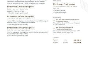 Sample Resume for Experienced Embedded software Engineer Embedded software Engineer Resume Example and Guide for 2019 …