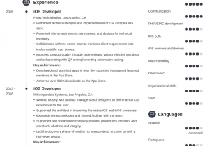 Sample Resume for Experienced Ios Developer Ios Developer Resume Sample & Writing Guide [20 Tips]