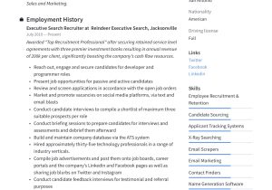Sample Resume for Experienced It Recruiter Recruiter Resume & Writing Guide 22 Examples 2022 Sample Resume for Experienced It Recruiter Recruiter Resume & Writing Guide 22 Examples 2022