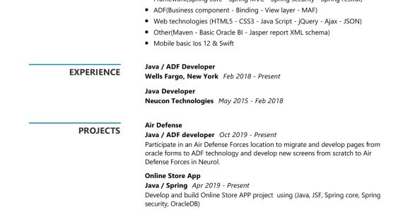 Sample Resume for Experienced Java J2ee Developer Java Developer Resume Sample 2022 Writing Tips – Resumekraft