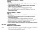 Sample Resume for Experienced Mechanical Engineer Experienced Mechanical Engineer Resume Unique Principal