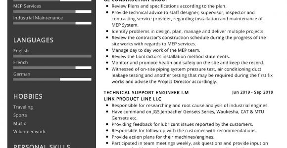 Sample Resume for Experienced Mechanical Engineer Free Download Mechanical Engineer Resume Sample & Writing Tips 2020