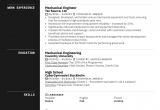Sample Resume for Experienced Mechanical Engineer Mechanical Engineer Resume Sample