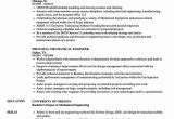 Sample Resume for Experienced Mechanical Engineer Pdf Experienced Mechanical Engineer Resume Unique Principal