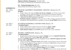 Sample Resume for Experienced Mechanical Engineer Pdf Sample Resume for Mechanical Design Engineer Pdf