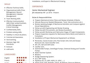 Sample Resume for Experienced Mechanical Project Engineer Senior Mechanical Engineer Cv Sample 2022 Writing Tips – Resumekraft