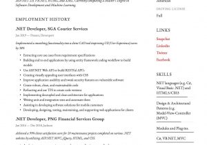 Sample Resume for Experienced Net Developer Net Developer Resume & Writing Guide