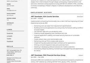 Sample Resume for Experienced Net Developer Net Developer Resume & Writing Guide
