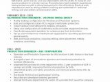 Sample Resume for Experienced Production Engineer Pdf Production Engineer Resume Samples