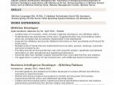 Sample Resume for Experienced Qlikview Developer Qlikview Developer Resume Samples