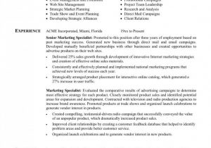 Sample Resume for Experienced Sales and Marketing Professional Best Sample Resume for Experienced Marketing Professional