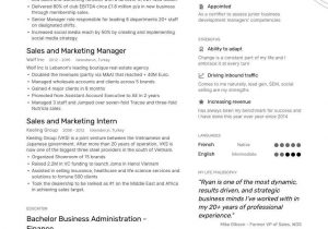 Sample Resume for Experienced Sales and Marketing Professional Job Winning Sales and Marketing Professional Resume