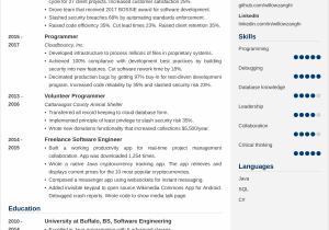 Sample Resume for Experienced software Engineer Doc Sample Resume for Experienced software Engineer