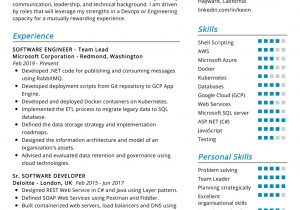 Sample Resume for Experienced software Engineer Doc software Engineer Resume Example