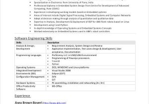 Sample Resume for Experienced software Engineer Pdf software Engineer Resume Example 15 Free Word Pdf